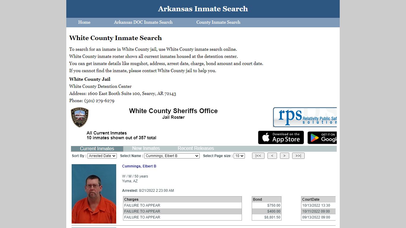 White County Inmate Search